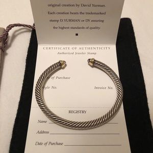 David Yurman Bracelet with Amethyst and 14K Gold